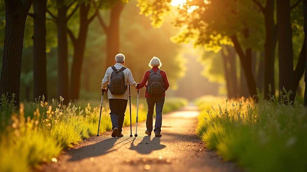 Jalutusrännaku alustamine pensionäridele, turvalised rajad